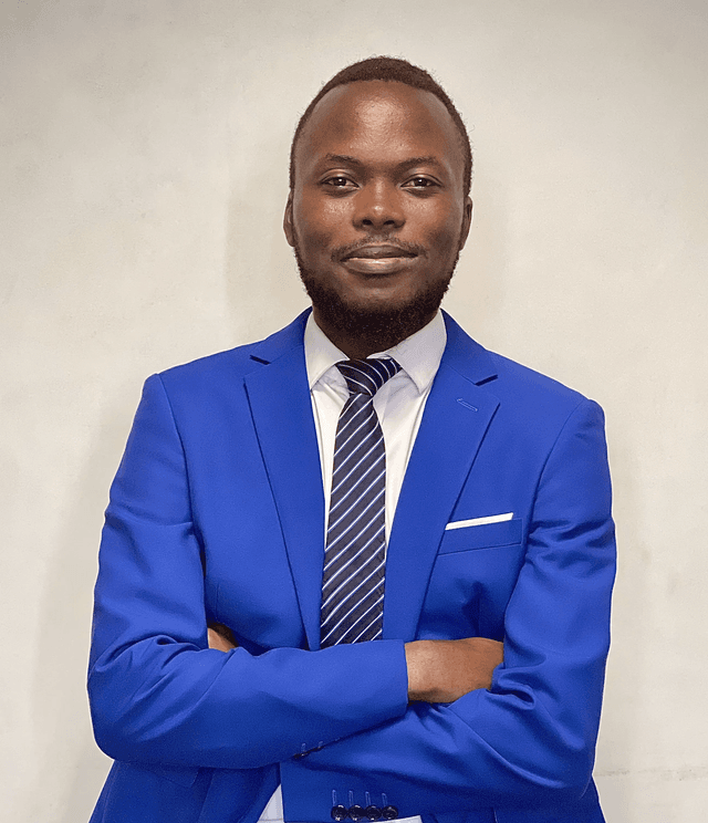 A portrait image of Amos Bafuna